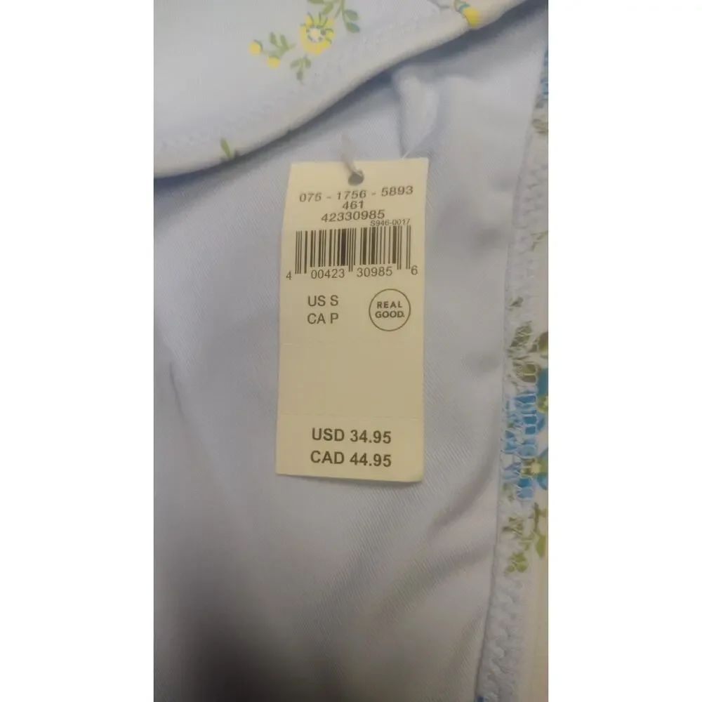 New Aerie High-Waisted Floral Print Swim Bottoms Women's Size S Bathing Suit